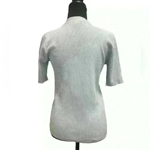 Prich Women’s Two Knit Ribbed Tops Blue And White - Picture 2 of 10
